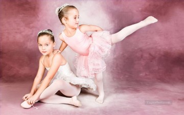Dancing Ballet Painting - little ballet dancers